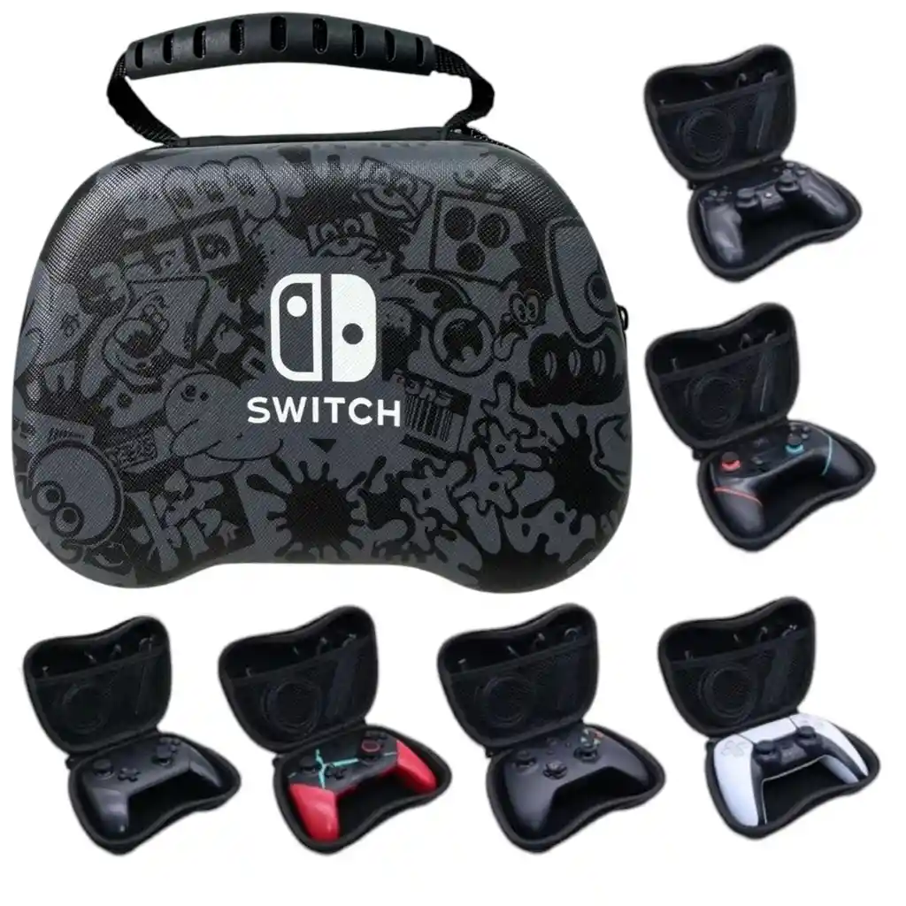 Estuche Funda De Control Splatoon Para Ps5, Ps4, Switch, Xbox One Y Series