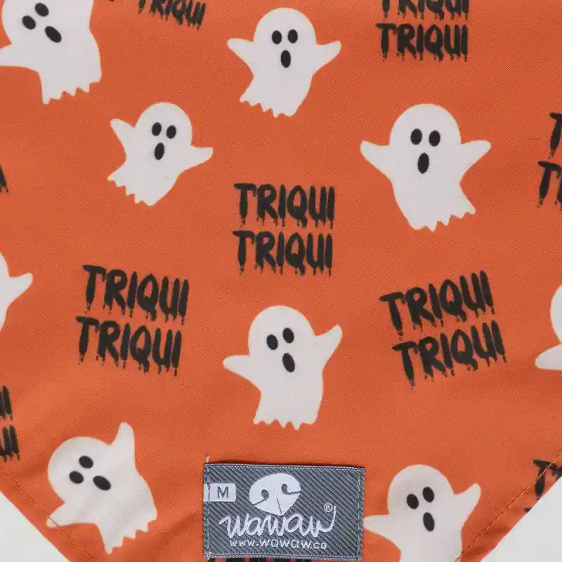 Pañoleta S Naranja Fantasmas Y Triqui