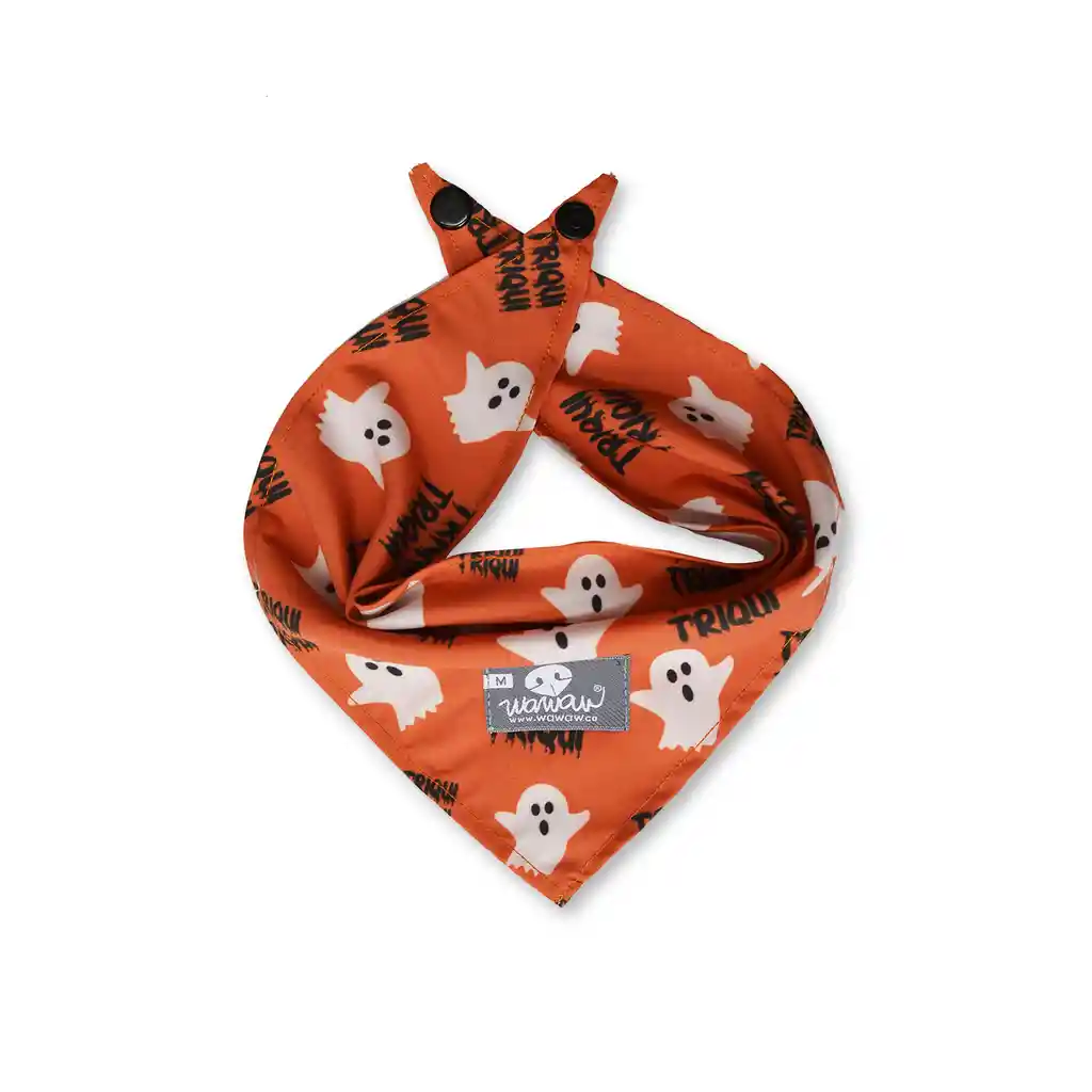 Pañoleta Xl Naranja Fantasmas Y Triqui