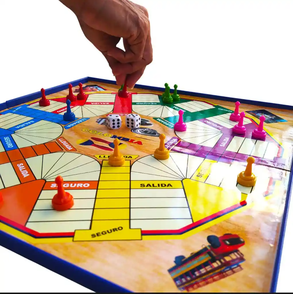 Parques Plegable X4 Y X6 Jugadores Magnetico 40x40cm + Fichas