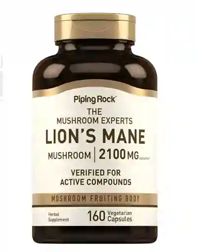 Melena De Leon Mushroom. 2100 Mg Por 160 Capsulas. Lion"s Male Mushroom 2100mg