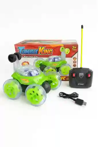 Carro A Control Remoto Tumble King 3d Con Luces Led Y Giros Acrobáticos