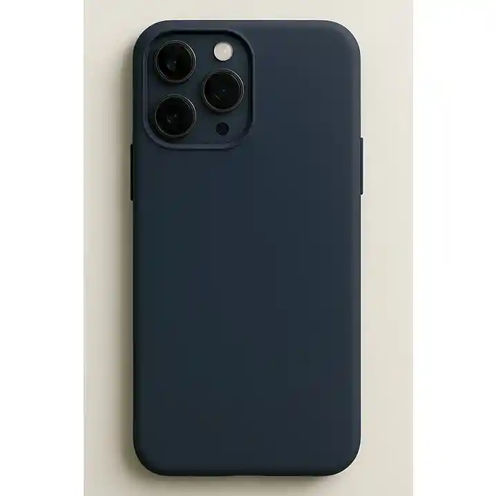 Silicon Case Iphone 16 Pro Max Azul Oscuro