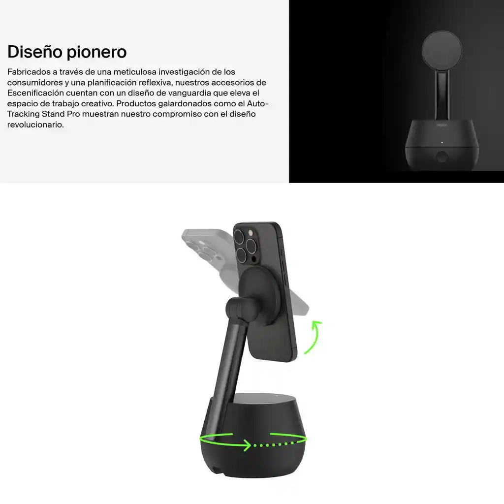 Soporte Pro Seguimiento Automático Belkin + Dockkit Magsafe
