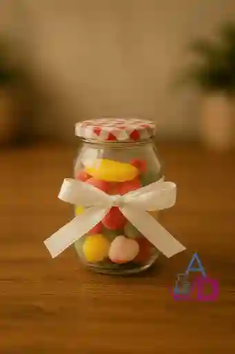 🍬 Frasco Decorativo Con Gomitas Surtidas