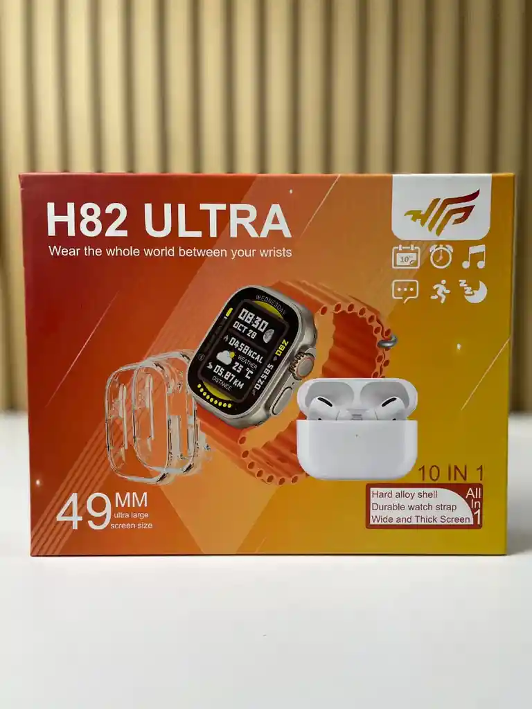 Combo Smartwatch H82 Ultra 10 En 1