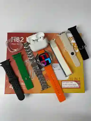Combo Smartwatch H82 Ultra 10 En 1