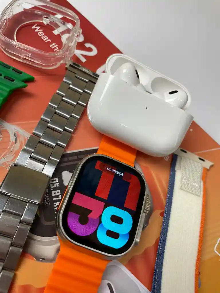 Combo Smartwatch H82 Ultra 10 En 1