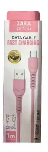 Cable De Carga Tipo Usb A Tipo C Rosa