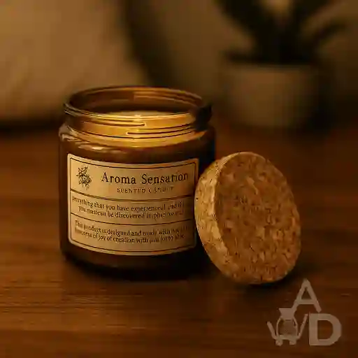 🕯️ Vela Aromática Flor De Té Blanco Y Lichi – Relajación Y Estilo