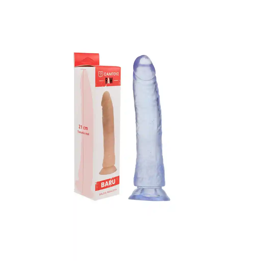 Dildo Baru Morado De 21 Cm