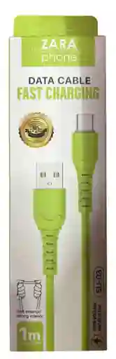 Cable De Carga Tipo Usb A Tipo C Verde Manzana
