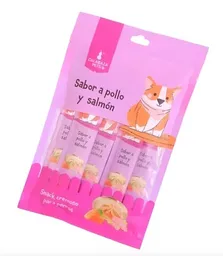 Snack Cremoso Para Perros Pollo Y Salmon 5 Und