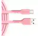Cable De Carga Tipo Usb A Tipo C Rosa