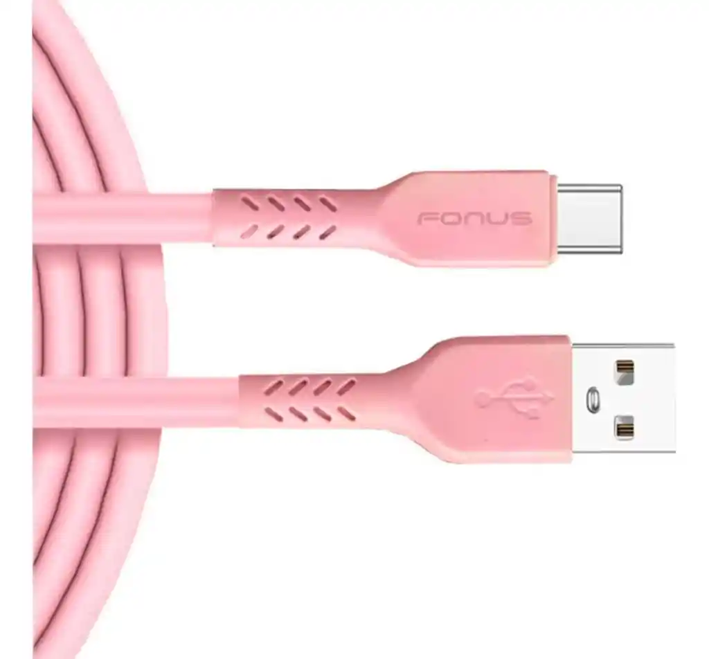 Cable De Carga Tipo Usb A Tipo C Rosa