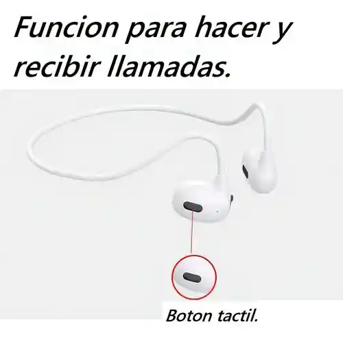 Audífonos Deportivos Blancos Inalámbricos Bluetooth Banda Cuello Pro Air