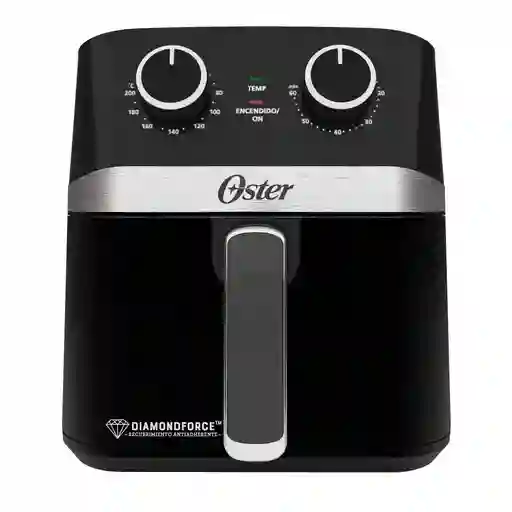 Freidora 4l Manual Oster 4litros Mecánica Negro Con Plateado