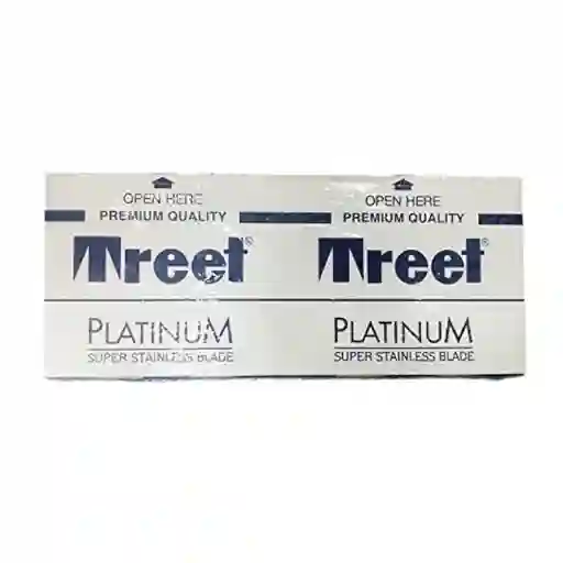 Cuchillas Barberia Treet Doble Filo Platinum Super X 100und