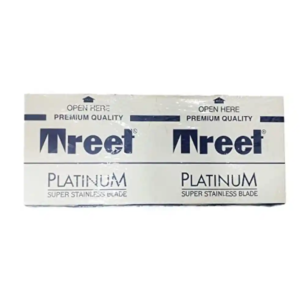 Cuchillas Barberia Treet Doble Filo Platinum Super X 100und