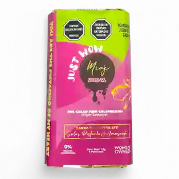 Barra De Chocolate Al 70% Con Pistachos Mias