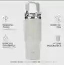 Termo Botella Termica Con Mango Buffer Acero Inoxidable Ivory Cafe Claro