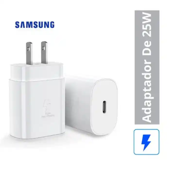 Adaptador Samsung 25w Tipo C Super Carga Rapida