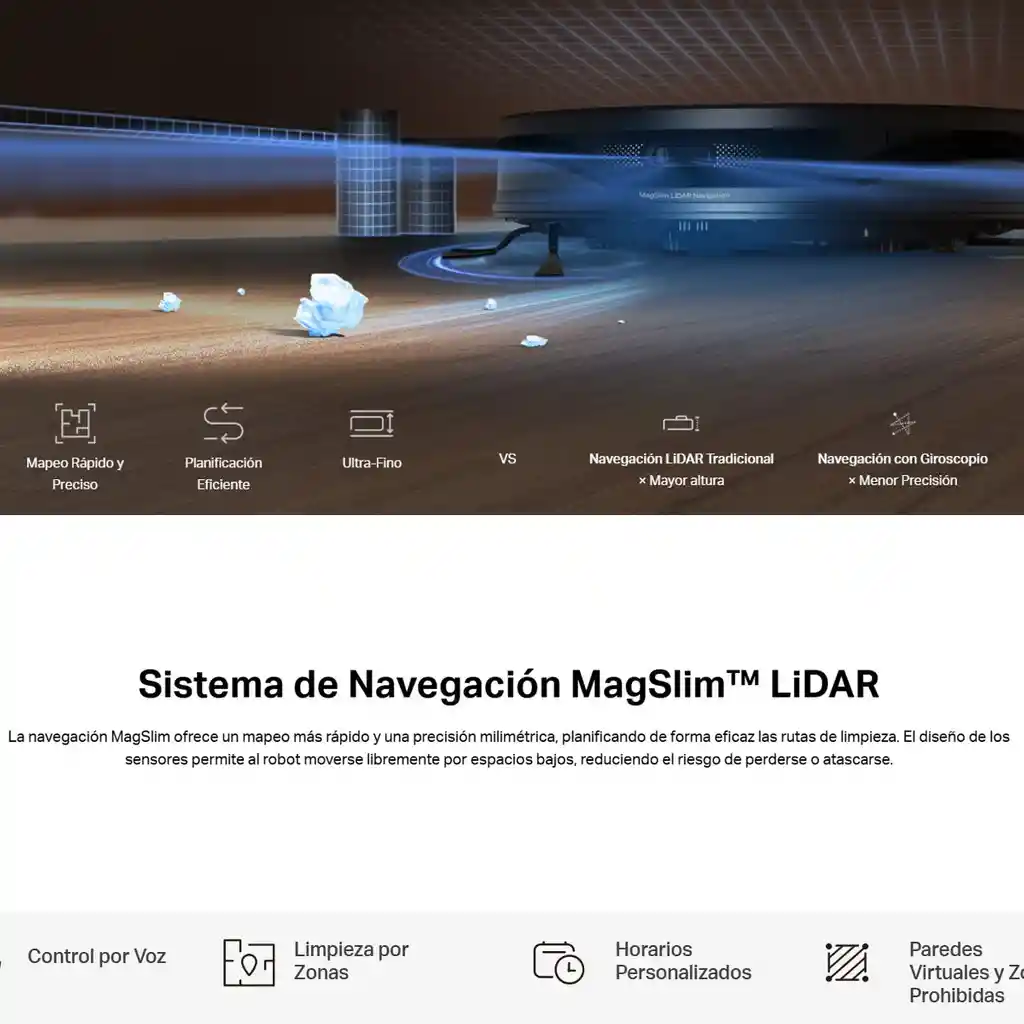 Aspiradora Robot Smart + Estación Tp-link Tapo Rv20 Max Plus