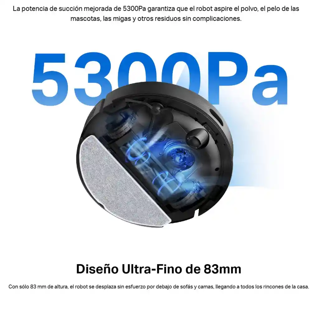 Aspiradora Robot Smart + Estación Tp-link Tapo Rv20 Max Plus