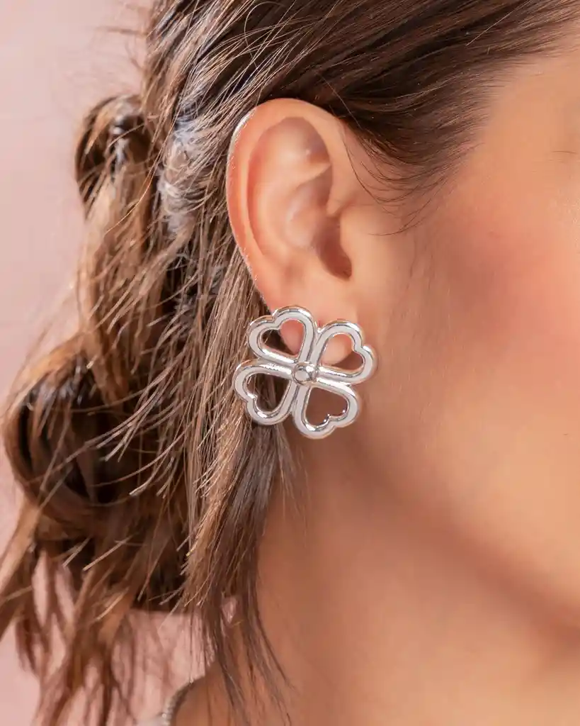 Aretes Maxi Trebol Avemaría X Ters