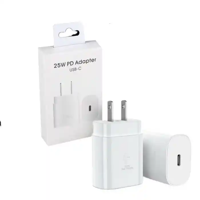 Adaptador Samsung 25w Tipo C Super Carga Rapida / Blanco