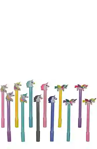 Lapicero Tinta Mojada Unicorcio X 4 Unidades