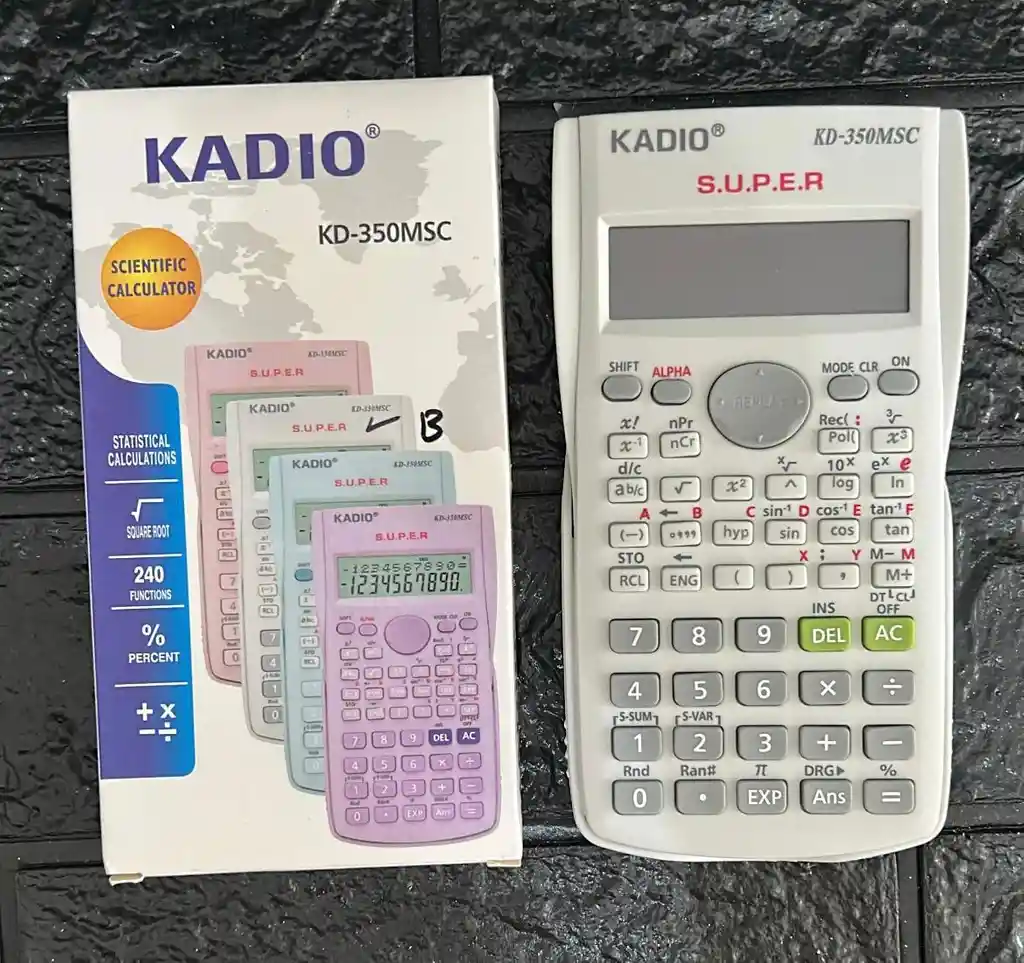 Calculadora Cientifica Kadio Blanca Kd-350msc