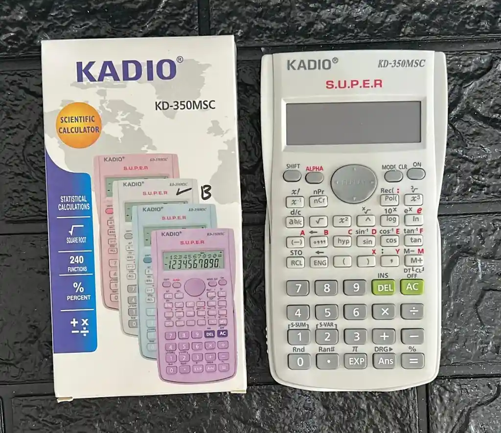 Calculadora Cientifica Kadio Blanca Kd-350msc