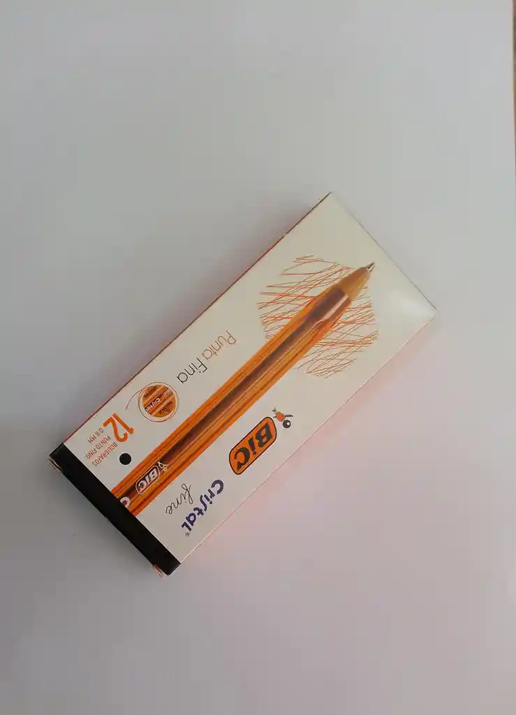 Esfero Bic Cristal Fine *12 Negro