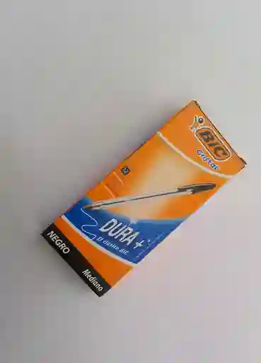 Esfero Bic Cristal Clasico Punta Media Negro *12