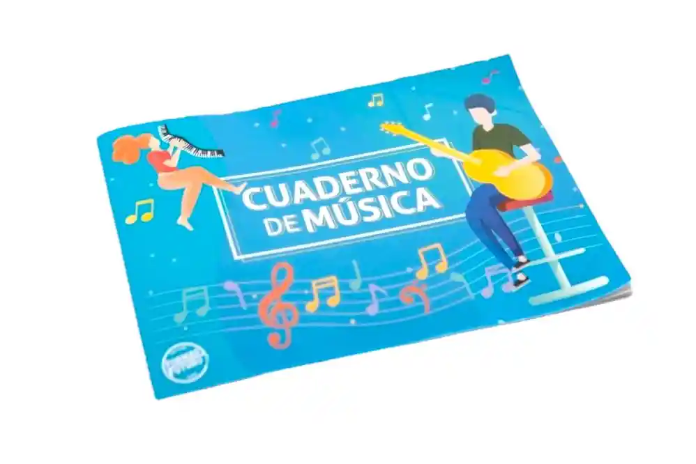 Cuaderno De Musica Pequeño 20 Hojas Pentagramado