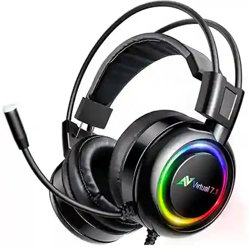 Diadema Gamer Abko Core B780 Negra Rgb
