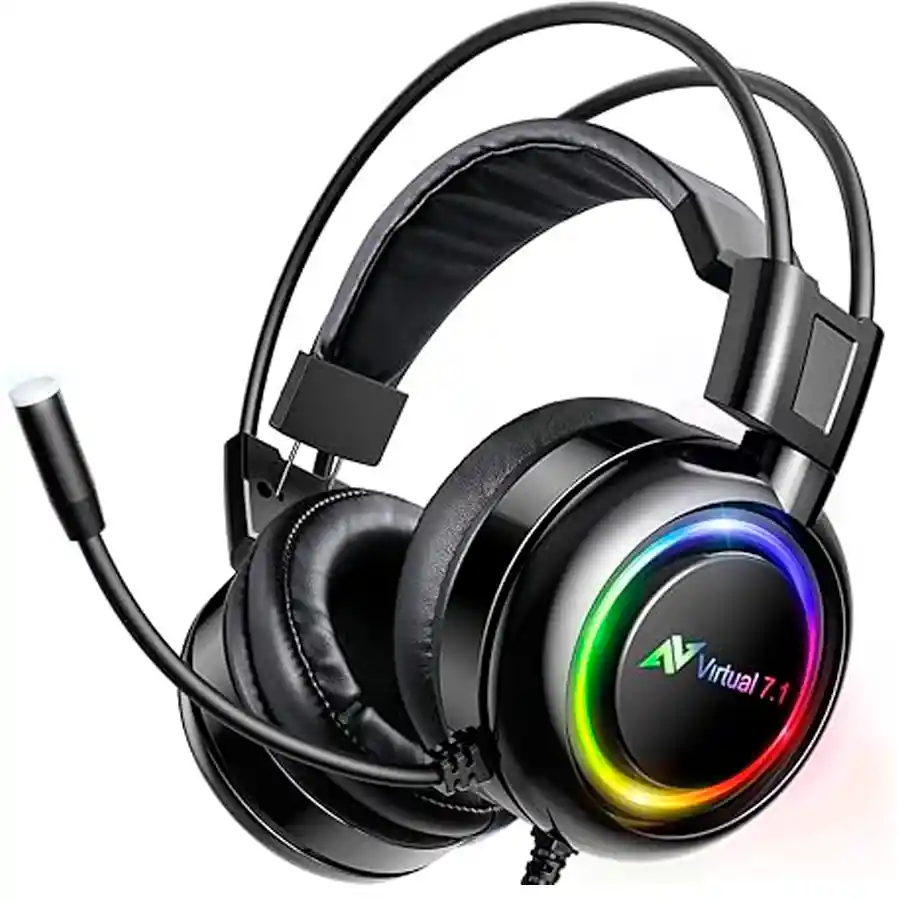 Diadema Gamer Abko Core B780 Negra Rgb