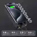 Power Bank 20000 Mah Carga Rápida Bateria Portátil Con 4 Cables Incorporados Pantalla Led
