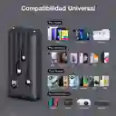 Power Bank 20000 Mah Carga Rápida Bateria Portátil Con 4 Cables Incorporados Pantalla Led