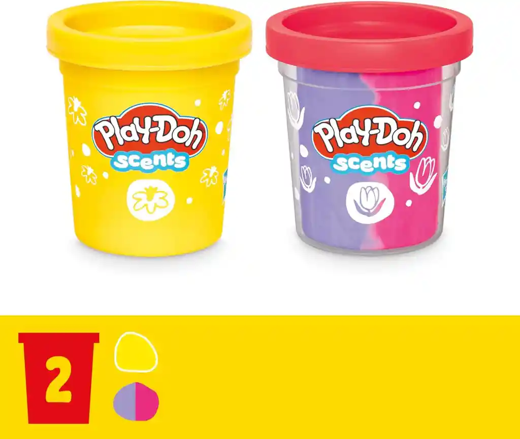 Juguete Creativos Play-doh Set Tulipanes Y Flores Para Niños