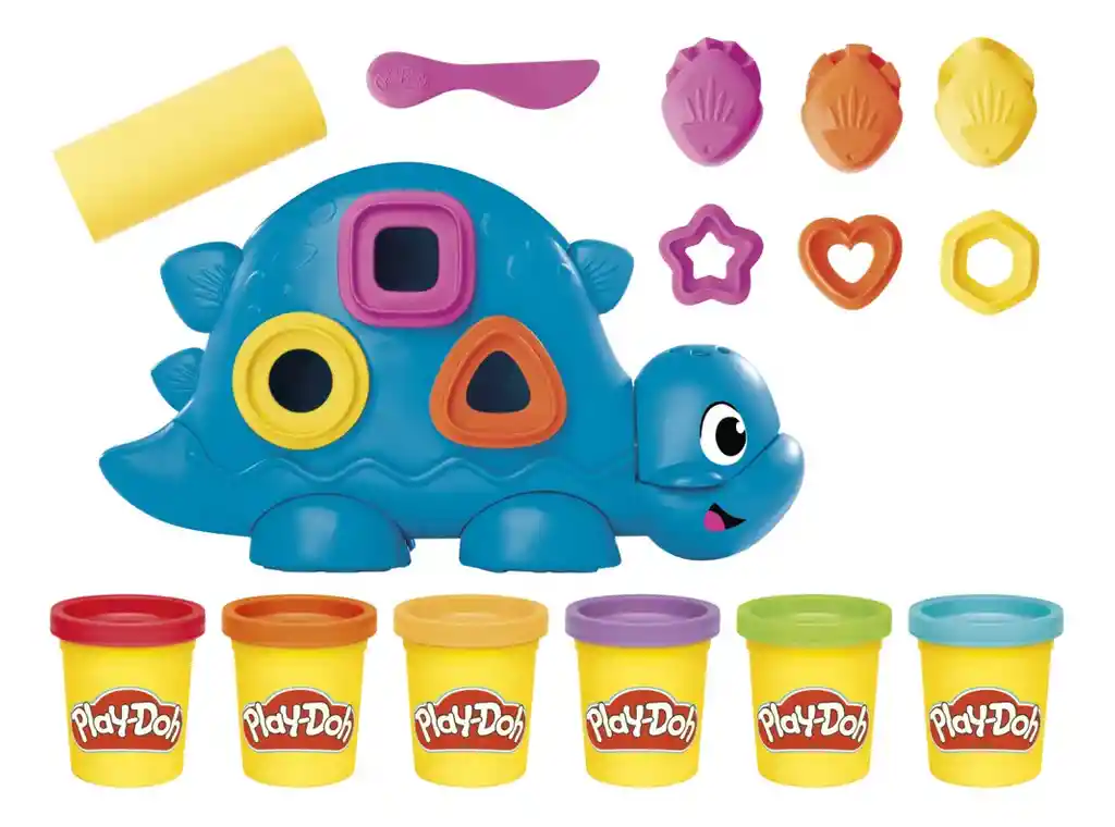 Juguete Play-doh Dinosaurio Formas Y Colores Para Niños