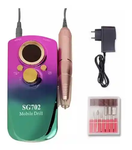 Pulidor Uñas Profesional Sg702 Portátil Recargable Inalámbrico Manicura