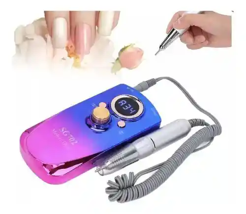 Pulidor Uñas Profesional Sg702 Portátil Recargable Inalámbrico Manicura
