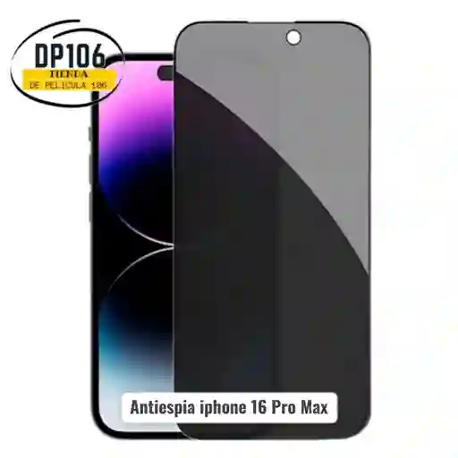 Iphone 16 Pro Max Vidrio Antiespia Templado