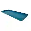 Bandeja Deco Concepts Crystal Blue 18x2x18cm Azul Hierro