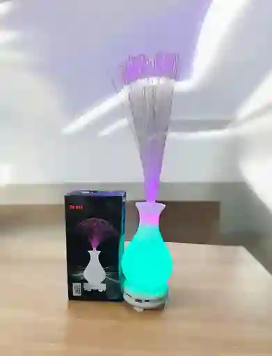 Parlante Florero Bluetooth 12 Colores Fibra Optica Y Control Remoto