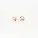 Aretes Topos De Perla En Acero Inoxidable