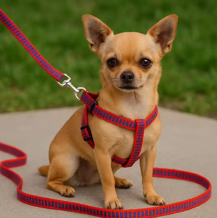 Correa Para Perro/gato De Nailon Con Pechera