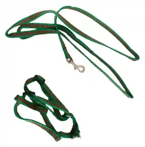 Correa Para Perro/gato De Nailon Con Pechera